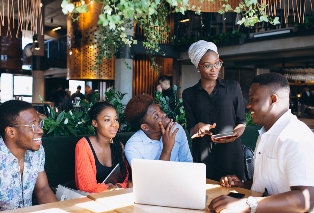 Black people collaborating