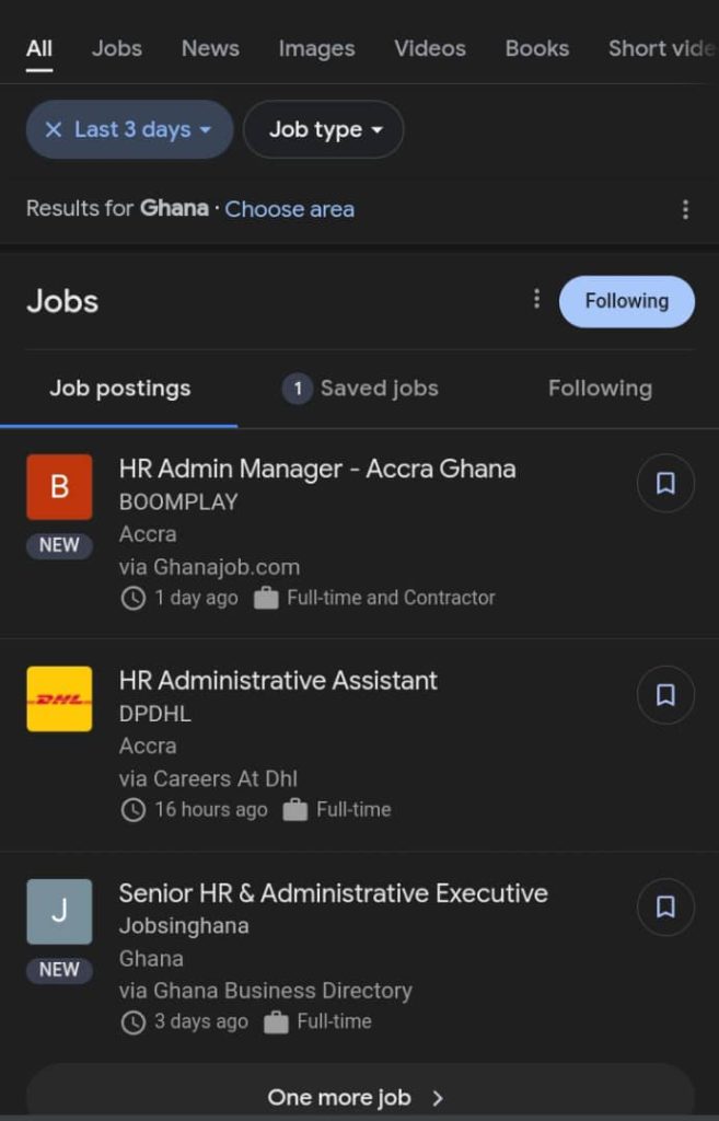 Google Job alerts to get job opportunities